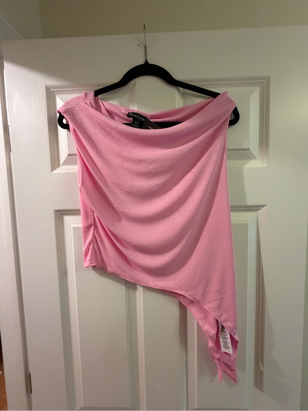 PrettyLittleThing Soft Pink Draped Wrap Scarf